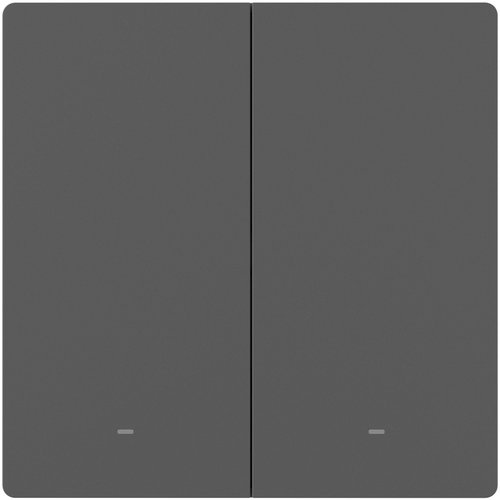 SONOFF SwitchMan Smart Wall Switch-M5 2 Gang Matter Gray - Kapcsoló - Fő fotó