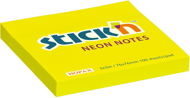 STICK´N 76x76mm, Neon, Yellow, 100 Sheets - Sticky Notes