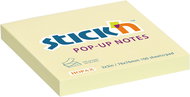 STICK´N POP-UP, 76 × 76 mm, žlutý, 100 lístků - Poznámkový bloček