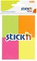 STICK´N 38 x 51mm, Set of Four Neon Colours, 4 x 50 Cards - Sticky Notes