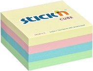 STICK´N Cube, 76x76mm, Pastel Mix, 400 sheets - Sticky Notes
