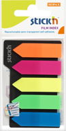 STICK´N Markerpfeile - 45 mm x 12 mm - Plastikpfeile - Neon- und Pastellmix - 5 x 25 Blatt - Haftnotizen