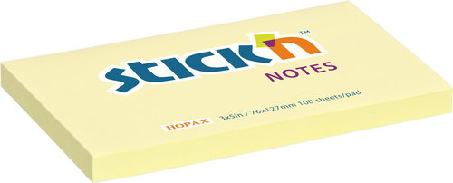 STICK´N 76 × 127 mm, žlutý, 100 lístků - Memo Pad - Main image