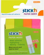 STICK´N 50 × 12 mm, neon mix, 4 × 100 leaves - Self-Adhesive Labels