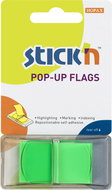 STICK´N POP-UP, 45 × 25 mm, zelené, 50 lístků - Samolepicí štítky