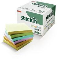 STICK'N BY HOPAX 76 x 76 mm, 6 x 100 sheets, mix of pastel colours - Memo Pad