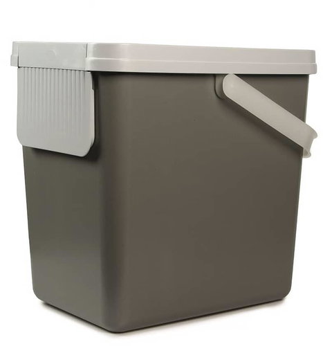 SNIPS Abfallbehälter für sortierten Abfall 25 l grau + hellgrauer Deckel - Mülleimer - Hauptbild