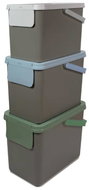SNIPS Sorted waste bin 25 l 3 pcs grey + lid mix - Rubbish Bin