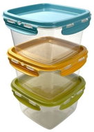 Snips Set of 1-litre food storage jars, 3-piece set, assorted colours - Food Container Set