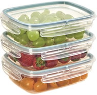 Snips Sada dóz na potraviny 600 ml, 3 ks, BPA Free, transparentní a modrá - Food Container Set