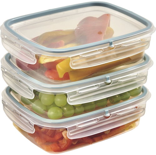 Snips Sada dóz na potraviny 1,4 l, 3 ks, BPA Free, transparentní a modrá - Food Container Set - Main image