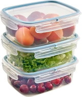 Snips Sada dóz na potraviny 1,8 l, 3 ks, BPA Free, transparentní a modrá - Food Container Set