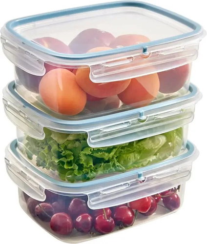 Snips Sada dóz na potraviny 1,8 l, 3 ks, BPA Free, transparentní a modrá - Food Container Set - Main image