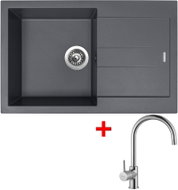 Sinks Amanda 780 Titanium + Vitalia - Kitchen Sink and Tap Set