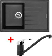Sinks Best 780 Granblack + Pronto GR - Kitchen Sink and Tap Set