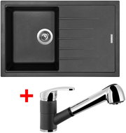 Sinks Best 780 Metalblack + Legenda S GR - Kitchen Sink and Tap Set