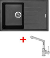Sinks Best 780 Metalblack + Mix 350P - Kitchen Sink and Tap Set