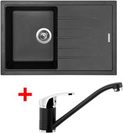 Sinks Best 780 Metalblack + Pronto GR - Kitchen Sink and Tap Set