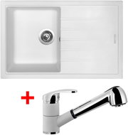 Sinks Best 780 Milk + Legenda S GR - Kitchen Sink and Tap Set