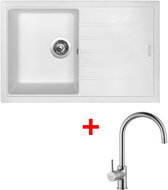 Sinks Best 780 Milk + Vitalia - Kitchen Sink and Tap Set