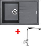 Sinks Best 780 Titanium + Elka - Kitchen Sink and Tap Set