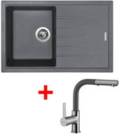 Sinks Best 780 Titanium + Enigma S GR - Kitchen Sink and Tap Set