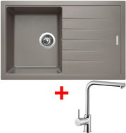 Sinks Best 780 Truffle + Elka - Kitchen Sink and Tap Set