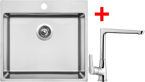 Sinks Blocker 550 + Caspira - Kitchen Sink and Tap Set - Main image