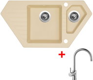 Sinks Bravo 850.1 Sahara + Vitalia - Kitchen Sink and Tap Set