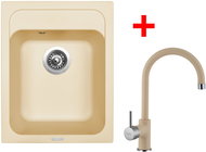 Sinks Classic 400 Sahara + Vitalia GR - Kitchen Sink and Tap Set