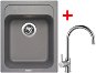 Sinks Classic 400 Titanium + Vitalia - Set dřezu a baterie