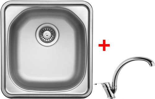 Sinks Compact 435 V + Evera - Kitchen Sink and Tap Set - Main image