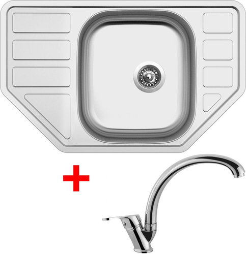 Sinks Corno 770 V + Evera - Kitchen Sink and Tap Set - Main image