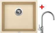 Sinks Frame 457 Sahara + Vitalia - Kitchen Sink and Tap Set