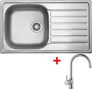 Sinks Hypnos 860 V + Vitalia - Kitchen Sink and Tap Set