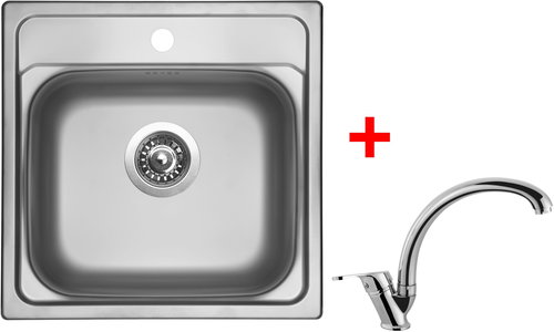 Sinks Manaus 480 V + Evera - Kitchen Sink and Tap Set - Main image