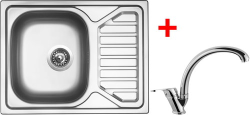 Sinks Okio 650 V + Evera - Kitchen Sink and Tap Set - Main image