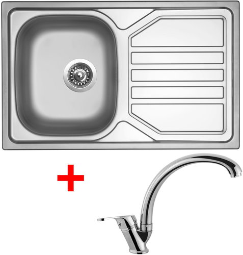 Sinks Okio 800 V + Evera - Kitchen Sink and Tap Set - Main image