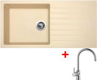 Sinks Perfecto 1000 Sahara + Vitalia - Kitchen Sink and Tap Set