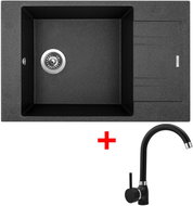 Sinks Vario 780 Granblack + Polo GR - Kitchen Sink and Tap Set
