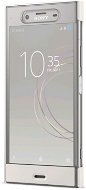 Sony SCTG50 Stilvolles Touch Cover für Xperia XZ1, Silber - Handyhülle