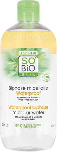 SO'BiO étic Micellar water two-phase - Pur BAMBOO BIO 500 ml - Micellar Water - Main image