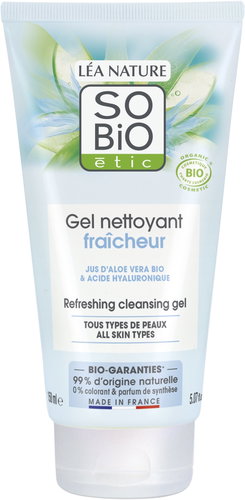 SO'BiO étic Washing Gel moisturizing Aloe vera BIO 150 ml - Make-up Remover - Main image