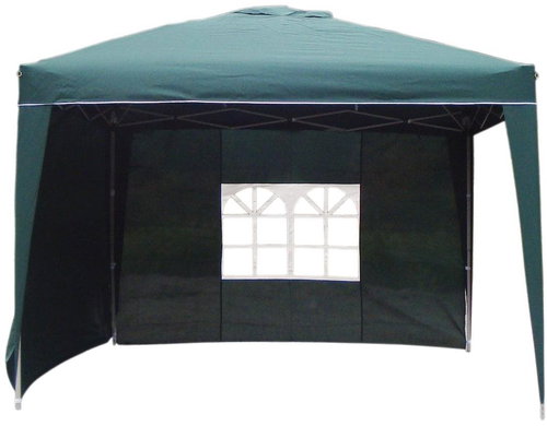 LEX Altán zahradní, skládací 3 × 3 m + 2 boční stěny zelená - Garden Gazebo - Main image