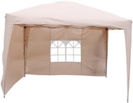 LEX Altán zahradní, skládací 3 × 3 m + 2 boční stěny béžová - Garden Gazebo