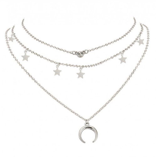 eCa N754 Náhrdelník dámský z chirurgické oceli zlatý - Necklace - Main image