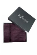 Soft Cotton – Darčeková súprava uterák a osuška Lord, 2 ks, tmavo fialová - Osuška