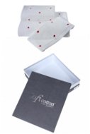 Soft Cotton - Dárkové balení ručníků a osušky Micro Love, 3 ks, bílá-červená srdíčka - Osuška