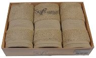 Soft Cotton dárková sada malých modalových ručníků Deluxe, 3 ks, béžová - Towel Set