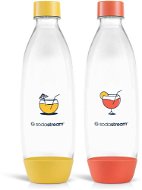 SODASTREAM Bottle Fuse 2 x 1 l Orange / Yellow für die Spülmaschine - Sodastream-Flasche